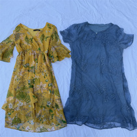 Robes d'occasion imprimées pour femmes, lot de robes longues à manches longues, motif floral, décontractées, en tissu léger pour l'été, pour femmes adultes