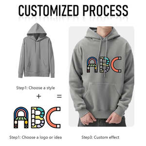 Pull à Capuche Surdimensionné d'Automne de Haute Qualité, Vente en Gros, 100% Coton, Personnalisé, pour Hommes - Product Image 4