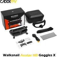 Caddx Walksnail Avatar HD Goggles X 1080P/100FPS 7-26V FOV 50 HDMI AV dans le module Gyro Wi-Fi intégré pour FPV Drones Quadcopters