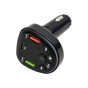 Rainbow LED Wireless Car Fast Charger - 2 en 1 Manos libres Cargador de coche y reproductor de MP3 para coche - Product Image 3