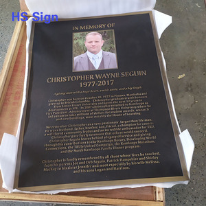 Señal Hongsen, placa sólida <span class=keywords><strong>de</strong></span> aluminio y latón, <span class=keywords><strong>grabado</strong></span> 3D, <span class=keywords><strong>grabado</strong></span> curvo, placa conmemorativa militar, placa conmemorativa <span class=keywords><strong>de</strong></span> gran hombre - Product Image 3