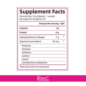 אבקת קולגן 246 גרם למכירה חמה, לעור, שיער, ציפורניים ותמיכה במפרקים, חלבון שעבר הידרוליזה למבוגרים ונשים - Product Image 3