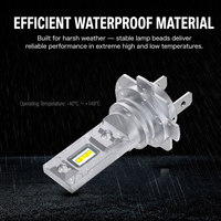 Nouvelle ampoule de phare LED H7 à insertion directe 1:1, mini, ultra-lumineuse, 12V, 600 lumens, Plug-and-Play