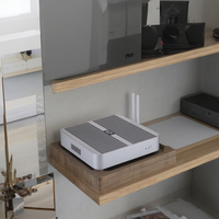 Mini PC de escritorio sin ventilador con Intel Broadwell NUC Core I3 5005U i5 5200U i5 5250U Win7/8/10 MiniPC Barebone i5 4200U