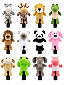 Housses de clubs de <span class=keywords><strong>golf</strong></span> pour animaux de compagnie 1/3/5 de haute qualité en stock – Motifs guépard, cerf, élan, mouton – Housses pour driver et putter - Product Image 5