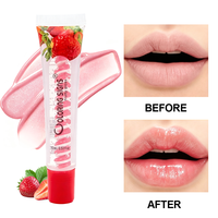 Gloss à lèvres brillant en gros pour le soin des lèvres, maquillage quotidien beauté des lèvres, saveur fraise myrtille douce, non collant, pour filles