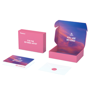 Cartelle Ecologiche di Lusso Personalizzate in Materiali Riciclati Ondulati con Logo UV in Rilievo e Stampa a Quattro Colori per Smalto per Unghie - Product Image 1
