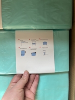 Sacs de recharge pour poubelle à couches en PEHD avec logo imprimable pour système de gestion des couches et des déchets d'incontinence pour bébés, nourrissons et adultes – Doublures de remplacement