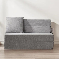 Canapé-lit pliable Spon avec matelas pliable de 6 pouces, fauteuil convertible