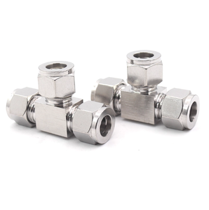 Conector en T <span class=keywords><strong>de</strong></span> Compresión <span class=keywords><strong>de</strong></span> Doble Férula <span class=keywords><strong>de</strong></span> Acero Inoxidable 304, 1/4, <span class=keywords><strong>3</strong></span>/<span class=keywords><strong>8</strong></span> y <span class=keywords><strong>3</strong></span>-25 mm <span class=keywords><strong>de</strong></span> Diámetro Exterior <span class=keywords><strong>para</strong></span> Tuberías, Conector Unión <span class=keywords><strong>para</strong></span> Tuberías Hidráulicas - Product Image 3