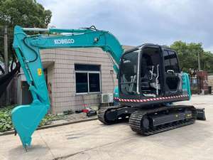 Mini-excavatrice pour travaux agricoles, construction, transmission industrielle Kobelco SK75 7,5 tonnes, mini-pelleuse avec moteur Cummins, d'occasion d'origine - Product Image 5