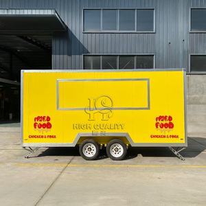 <span class=keywords><strong>Remorque</strong></span> de camion de nourriture en acier inoxydable et fibre de verre de vente chaude entièrement équipée avec des équipements de cuisine certifiés CE - Product Image 2