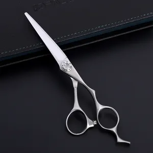 Tesoura de cabelo de alta qualidade, aço inoxidável, profissional, para corte de cabelo, jp 440c, para salão de beleza ms023
