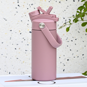 Botella de Agua Infantil de 14oz, Mini, con Logotipo Personalizado, de Acero Inoxidable Aislado, con Pajita, para Niños Escolares, Venta al Por Mayor OEM - Product Image 1