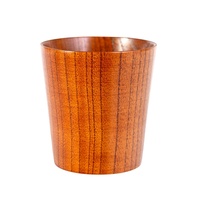 Tasse à thé jetable en bois de jujube moderne, anti-brûlure, 150 ml, pour les fêtes, ensemble de thé, fabricant en gros