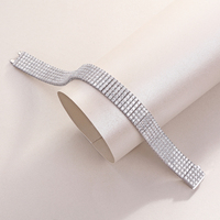 Moissanit Tennis-Armband Breit Mehrreihig S925 Sterling Silber 19cm 7,5 Zoll Damenschmuck