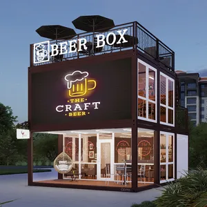 10ft Fast Food Mini Pop-up dükkanı Cafe dükkanlar mobil konteyner kahve barı evleri