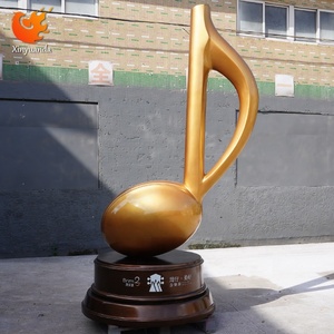 Sợi thủy tinh Vàng âm nhạc lưu ý tác phẩm điêu khắc, âm nhạc cửa hàng & Đào Tạo tổ chức lối vào trang trí, lớn tầng đứng nghệ thuật trang trí - Product Image 2