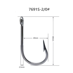 Yaitai Southern und Thunfisch haken SS7691S Salzwasser-Angelhaken aus Edelstahl Großwild Starke Kreis haken - Product Image 3