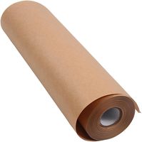 Couvertures de Table Jetables 84 "x 40" Nappe en Papier Kraft Marron Nappe Rectangulaire Imperméable pour Anniversaire Banquet Buffet Fête