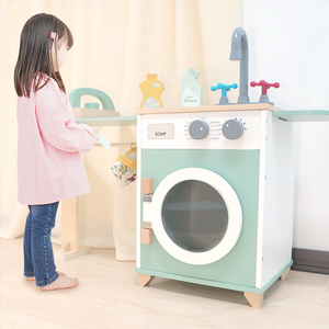 <span class=keywords><strong>Jouet</strong></span> machine à laver <span class=keywords><strong>en</strong></span> <span class=keywords><strong>bois</strong></span> pour enfants, jeu de rôle de lessive, éducatif Montessori, jeu d'imitation de tâches ménagères, évier, planche à repasser, vente <span class=keywords><strong>en</strong></span> gros OEM ODM - Product Image 2