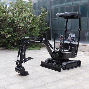 Mini-excavatrice sur chenilles jaune/verte China Somate avec moteur Koop CE EURO5 EPA, boîte de vitesses PLC, garantie 1,5 an, braquage court - Product Image 2