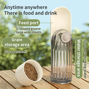 ขวดน้ำสำหรับสัตว์เลี้ยงอเนกประสงค์พร้อมดีไซน์พกพาป้องกันการรั่วซึมสำหรับแมวและสุนัขเดินเล่นกลางแจ้ง - Product Image 1