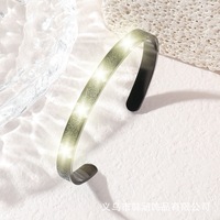 Promotions Style Arabe Mode Bracelet Manchette Ayatul Acier Inoxydable Gravé Bijoux pour Bébés Enfants