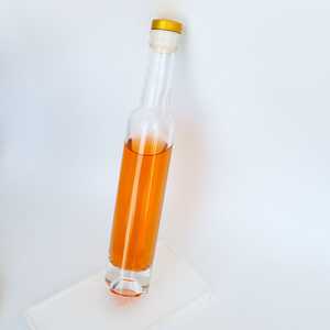 Récipient d'huile de cuisson noir blanc de qualité alimentaire avec logo personnalisé de 200ml 375ml 500ml Bouteille d'huile d'olive en verre avec bouchon - Product Image 5