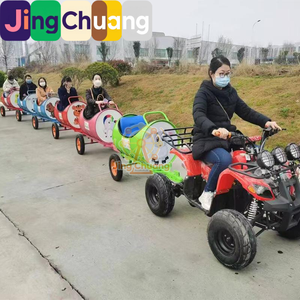 Tren <span class=keywords><strong>sin</strong></span> rieles de tambor de petróleo para celebridades de internet, tren <span class=keywords><strong>sin</strong></span> rieles para granja, tren <span class=keywords><strong>sin</strong></span> rieles para recolección de frutas, coche turístico familiar, no motorizado - Product Image 1