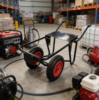 Chariot de stockage en métal de haute qualité avec couleur de peinture personnalisée, moteur de pompe à eau, chariot à roulettes pour utilisation en entrepôt, provenant d'une usine OEM