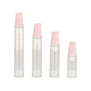 Custom 5ml 10ml 15ml Mini Atomizer Pink Head Mist Airless Spray Bottle Packaging Cosmetic Airless Pump Bottles