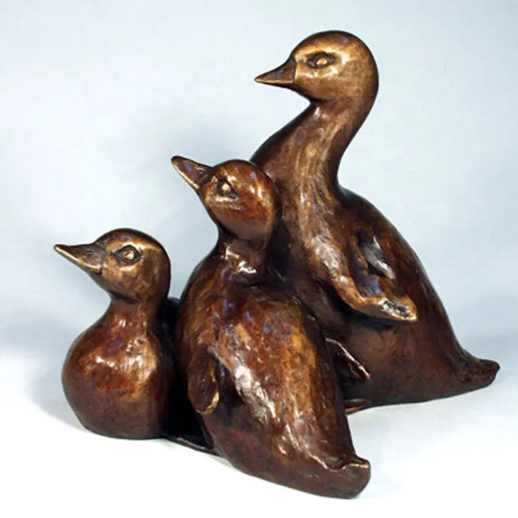 Kleine Ente Bronze Kupfer Skulptur Produkt zum Verkauf