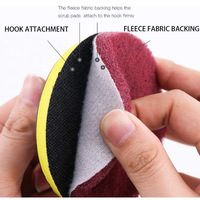 Support de tampon de polissage en mousse plastique PEX Plaque d'appui Outils abrasifs Plaque d'appui Velcroes Plaque d'appui Plaque d'appui