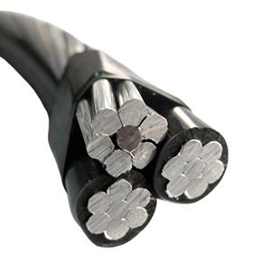 Cable aéreo trenzado de aluminio triplex de 600V para servicio superior AAC/ACSR/AAAC, cable aéreo agrupado con fase y neutro para energía en Filipinas - Product Image 2