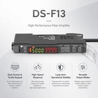Amplificateur de fibre optique DS F13, vente en gros, industriel, réglable, réponse 20us/8ms, affichage numérique, sortie NPN/PNP 660nm, rail DIN