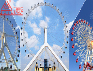 Grande Roue Électrique Géante pour Parc d'Attractions Extérieur en Chine, Équipement de Fête Foraine Attrayant, Construction en Acier Métallique Certifiée CE - Product Image 2