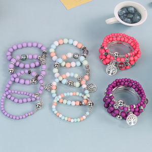 Estilo Bohemio 4 Piezas Juego De Pulsera De Ojos <span class=keywords><strong>Malvados</strong></span> Con Cuentas De árbol De Vida Mujer - Product Image 4