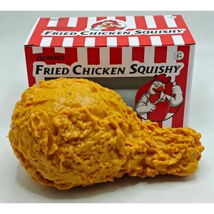 Jouet Squishy Poulet Frit Géant 20cm en TPR Souple Anti-Stress pour Enfants et Adultes, Cadeau Fidget, Vente en Gros, Idéal pour Fêtes - Product Image 2