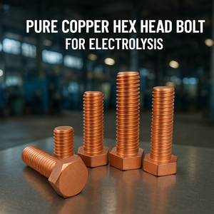 M3 M4 M5 M6 M8 M10 M12 <span class=keywords><strong>M14</strong></span> M16 M18 M20 T2 đồng nguyên chất lục giác HEX đầu bu lông vít cho điện phân - Product Image 5