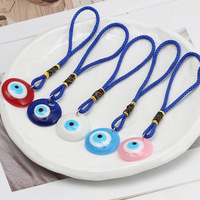 Indien Mini turc bleu rose résine mauvais œil perles pendentif à breloque voiture suspendus décoration de la maison accessoires