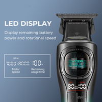 Tondeuse à cheveux professionnelle sans fil VGR V-888T avec lame en céramique et moteur 8000 tr/min pour coiffeurs et barbiers
