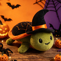 Peluche tortue personnalisée pour Halloween, 15 cm, 38 cm, peluche tortue de haute qualité, jouet tortue, coussin tortue