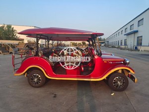 Vintage Classic 5-Seater Mini Electric Sightseeing Car <b>72V</b> Lithium <b>Battery</b> Best Golf Push Carts for Sightseeing - Product Image 3