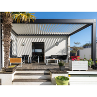 Pegola automatique 3x4 3x6 4x6 Gazebo résistant à la neige en aluminium jardin bioclimatique pare-soleil Pergola ouvrant le toit en persienne