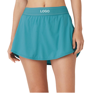 YMR-DK229 rok Fitness Gym wanita, cepat kering bernapas olahraga Yoga potongan otomatis Logo pinggang depan untuk tenis luar ruangan - Product Image 1