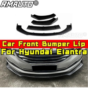 Para Hyundai Elantra: Labio divisor de parachoques delantero, difusor, alerón, cubierta de parachoques estilo Hyundai Elantra, faldón, accesorios para coche - Product Image 2