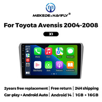Navifly Android Car Stereo Pantalla táctil Construido en Car-play Auto X1 X2 para Toyota Avensis 2004-2008 Soporte BT DSP GPS WIFI