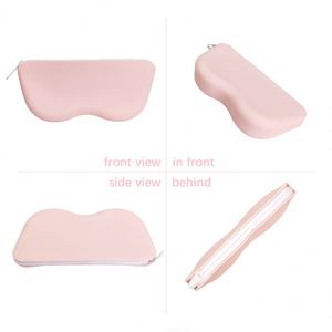 Étui à lunettes en silicone avec logo personnalisé, durable, réutilisable, écologique, fermeture éclair, résistant à l'eau, pour les voyages en plein air - Product Image 3