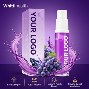 Spray buccal longue durée personnalisé contre <span class=keywords><strong>la</strong></span> mauvaise haleine, saveur naturelle fraise orange raisin, solution rafraîchissante pour l'haleine - Product Image 4